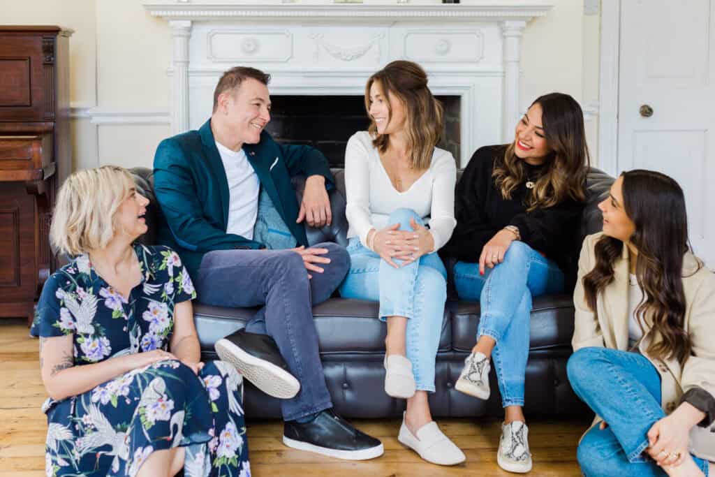 A group shot of the team at HC Brides, Gloucestershire hair and make up artists